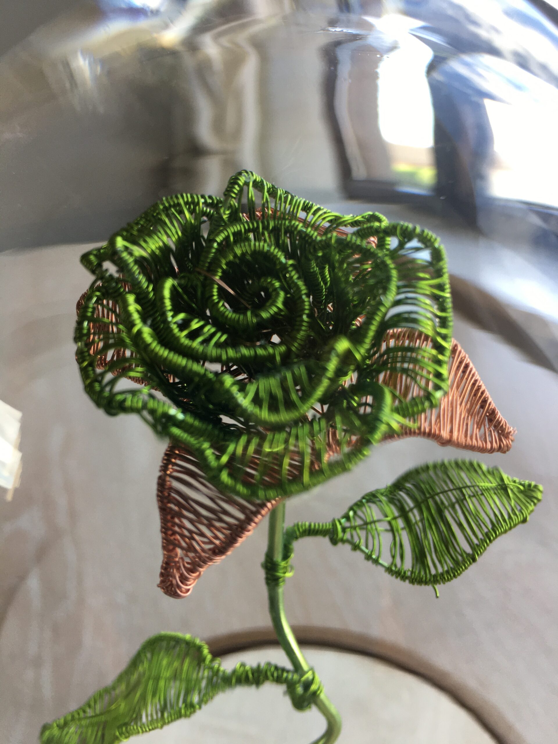 Green Rose in Dome