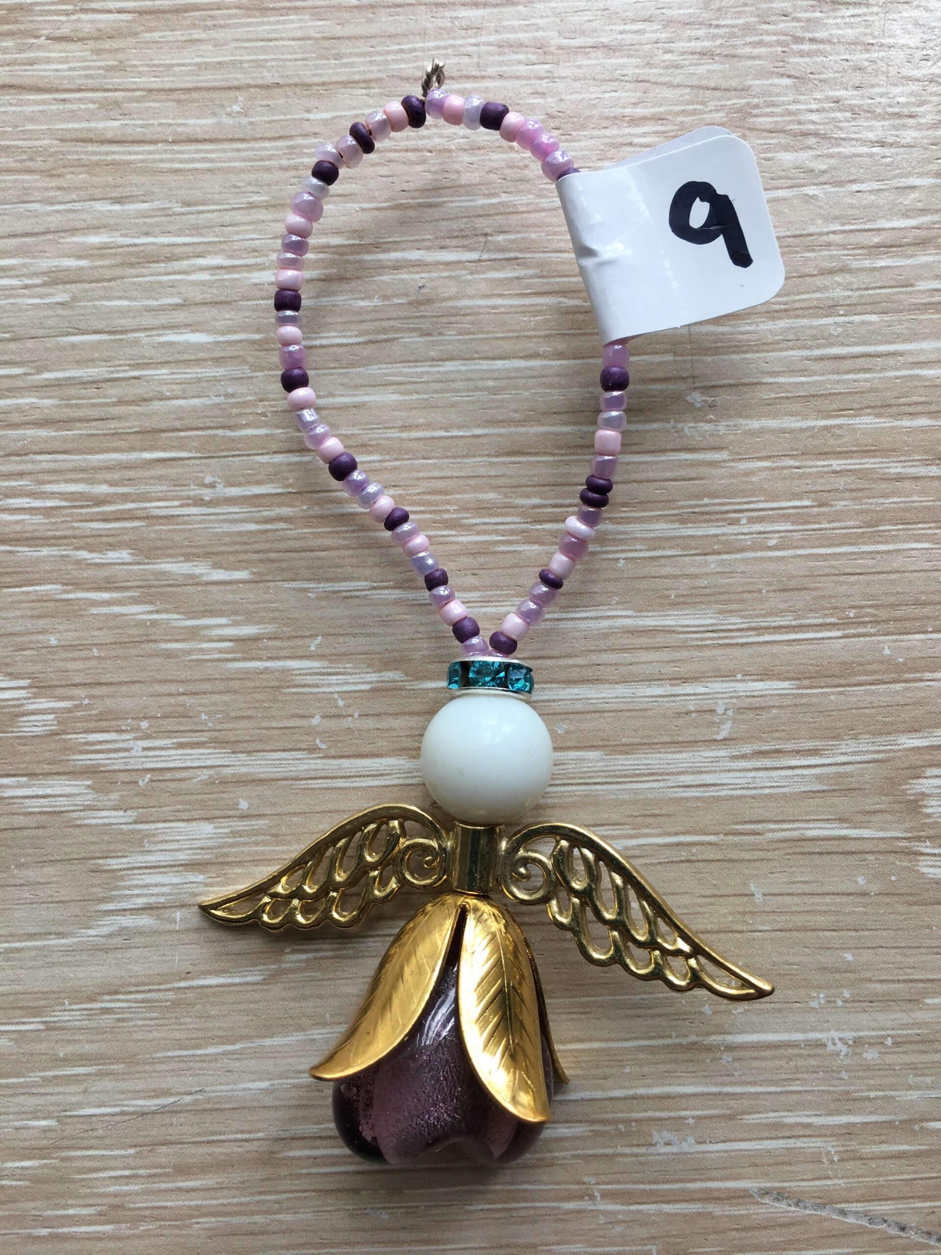 Heart Angel with Purple Heart and White Head