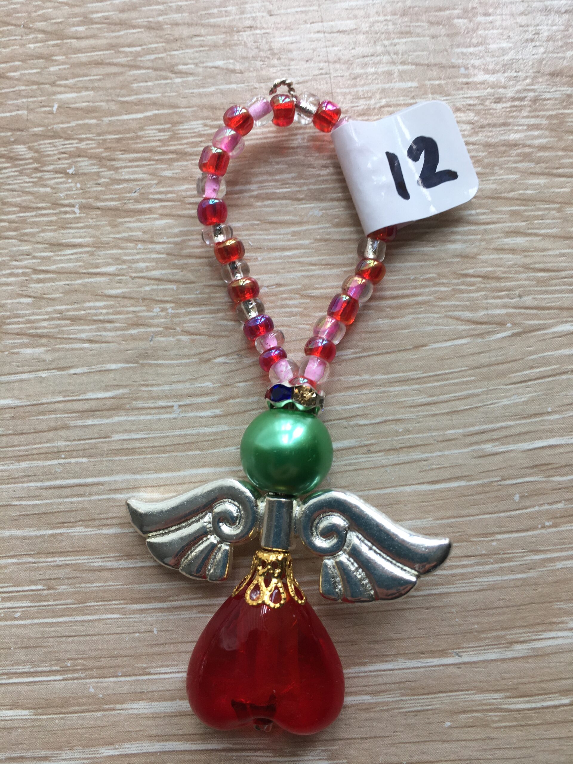 Heart Angel with Red Heart and Green Head